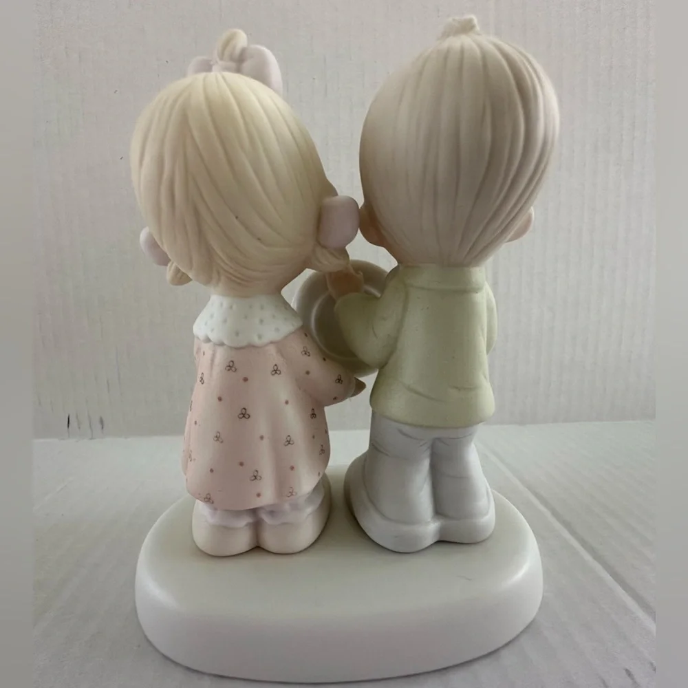 Precious Moments 10th Anniversary Cake Topper - Cream and Pink - Picture 13 of 16
